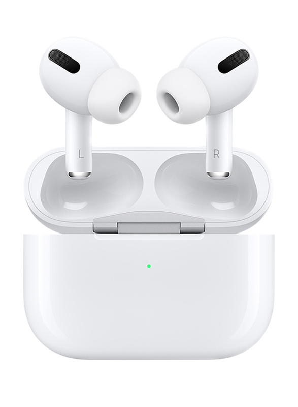 Apple AirPods Pro Wireless In-Ear Noise Cancelling Earbuds with Mic and Wireless Charging Case, White
Apple AirPods Pro Wireless In-Ear Noise Cancelling Earbuds with Mic and Wireless Charging Case, White