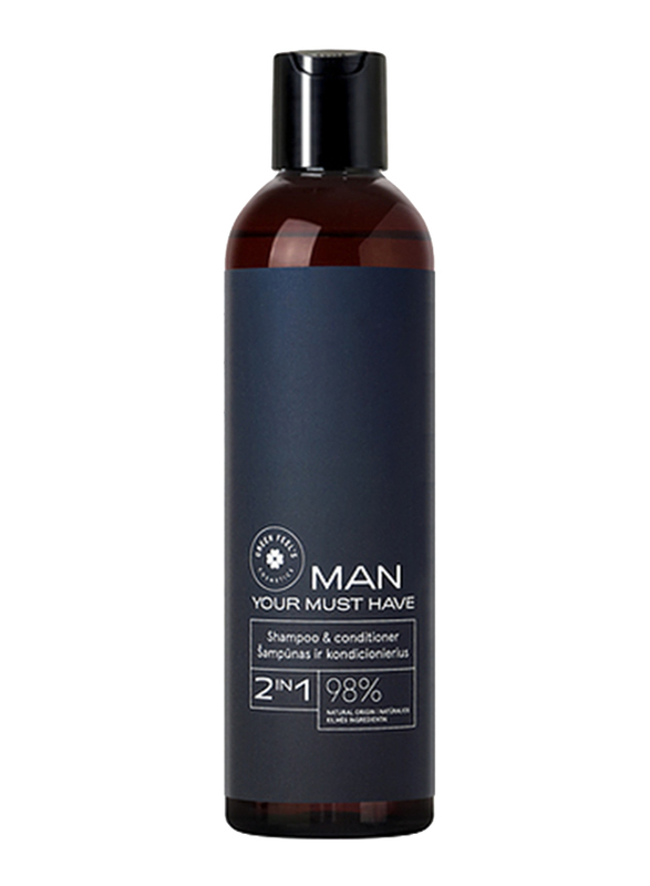 Green Feel's Your Must Have! Man 2 in 1 Shampoo & Conditioner for All Hair Types, 250ml
Green Feel's Your Must Have! Man 2 in 1 Shampoo & Conditioner for All Hair Types, 250ml