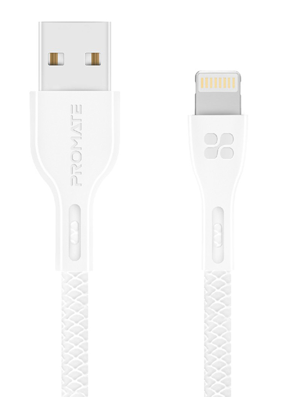 Promate 1.2-Meter PowerBeam-I Lightning Cable, Ultra-Strong 2A USB A to Lightning, Ultra-Fast Sync/Charge, Tangle-Free, Over-Charging Protection for A
Promate 1.2-Meter PowerBeam-I Lightning Cable, Ultra-Strong 2A USB A to Lightning, Ultra-Fast Sync/Charge, Tangle-Free, Over-Charging Protection for A