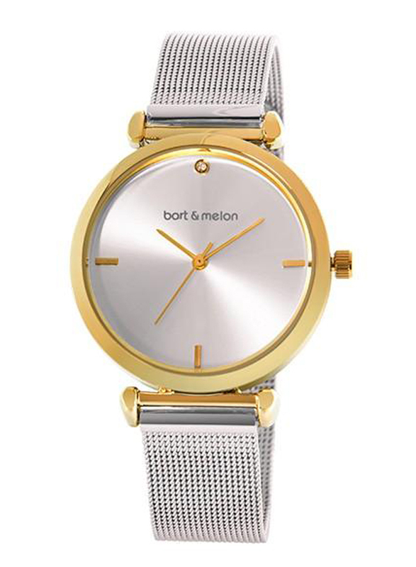 Bart & Melon Analog Watch for Women with Metal Band, Water Resistant, 19-NL027 GWS, Silver
Bart & Melon Analog Watch for Women with Metal Band, Water Resistant, 19-NL027 GWS, Silver