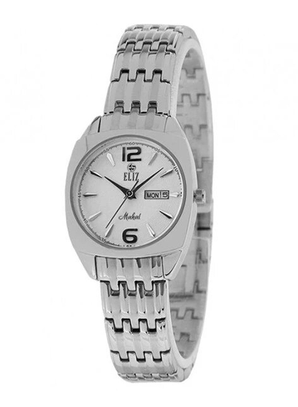 Eliz Mahal Analog Quartz Watch for Women with Stainless Steel Band, Water Resistant, ES15-8126LSW, Silver-White
Eliz Mahal Analog Quartz Watch for Women with Stainless Steel Band, Water Resistant, ES15-8126LSW, Silver-White