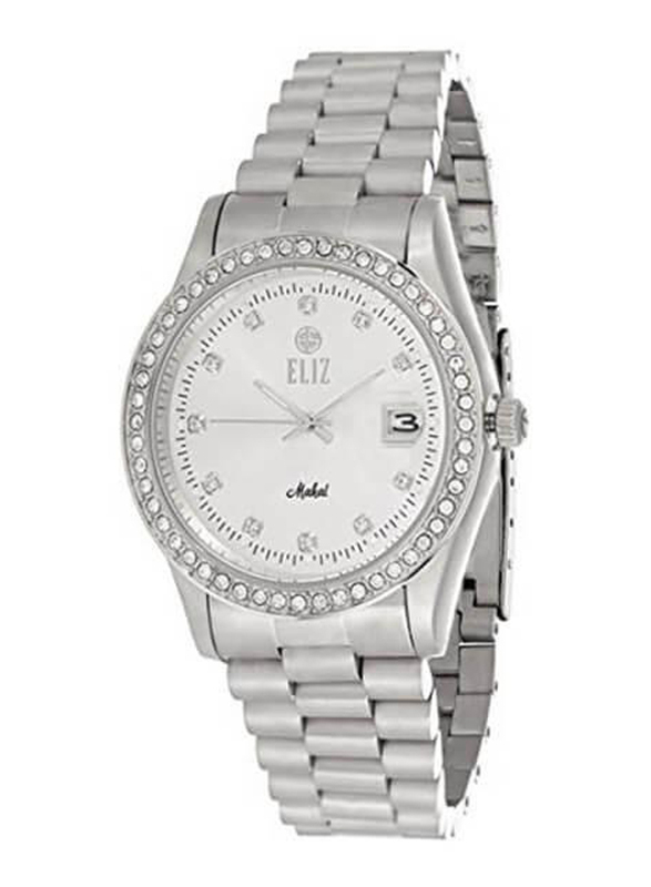 Eliz Mahal Analog Quartz Watch for Men with Stainless Steel Band, Water Resistant, ES10-8265GSS, Silver
Eliz Mahal Analog Quartz Watch for Men with Stainless Steel Band, Water Resistant, ES10-8265GSS, Silver