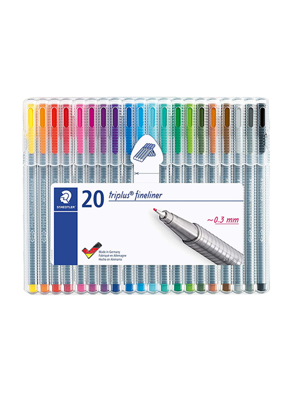 Staedtler StaEDT Perfumeler 20-Piece Triplus Superfine Fineliner Pen Set, 0.3mm, Multicolor
Staedtler StaEDT Perfumeler 20-Piece Triplus Superfine Fineliner Pen Set, 0.3mm, Multicolor