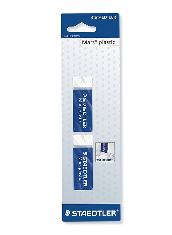 Staedtler StaEDT Perfumeler Mars 526A 50A BK2D Plastic Eraser, Phthalate and Latex Free, 65 x 23 x 13mm, 2 Pieces, White
Staedtler StaEDT Perfumeler Mars 526A 50A BK2D Plastic Eraser, Phthalate and Latex Free, 65 x 23 x 13mm, 2 Pieces, White