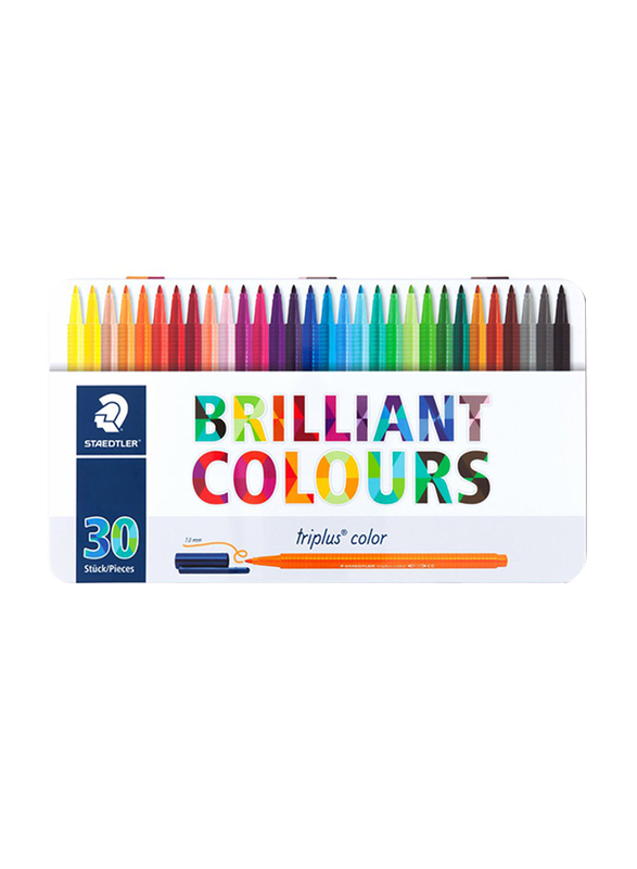 Staedtler StaEDT Perfumeler 30-Piece Triplus Color Fiber Tip Marker Pen Set, 1.0mm, Multicolor
Staedtler StaEDT Perfumeler 30-Piece Triplus Color Fiber Tip Marker Pen Set, 1.0mm, Multicolor