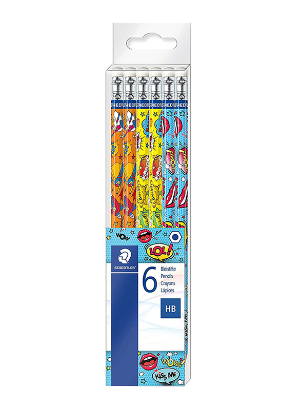 Staedtler StaEDT Perfumeler Graphite Comic Series Graphite Pencils, 6-Pieces, Multicolor
Staedtler StaEDT Perfumeler Graphite Comic Series Graphite Pencils, 6-Pieces, Multicolor