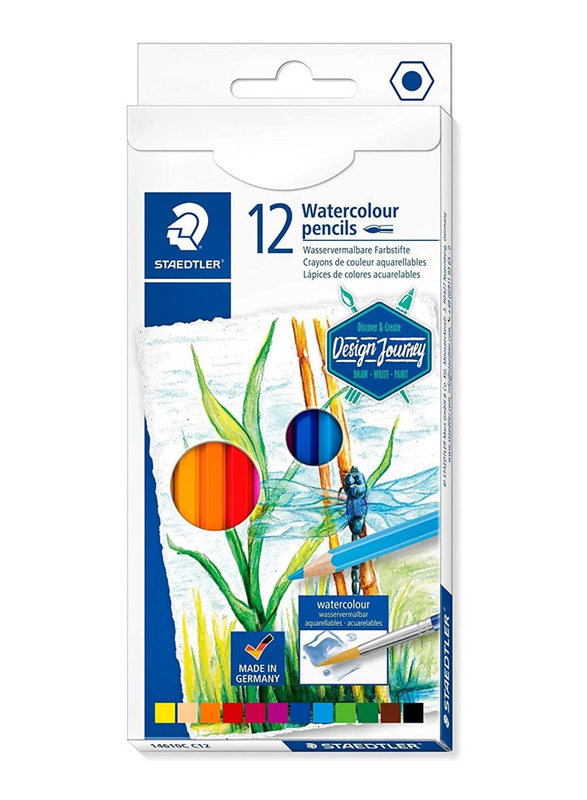 StaEDT Perfumeler Journey ST-14610C-C12 Watercolor Pencils Set, 12 Pieces, Assorted Colors
StaEDT Perfumeler Journey ST-14610C-C12 Watercolor Pencils Set, 12 Pieces, Assorted Colors