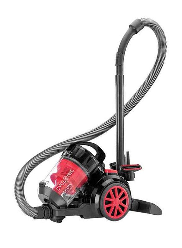 Black+Decker Vacuum Cleaner with Bagless And Multicyclonic Technology, 1600W, VM1680-B5, Black/Red/Grey
Black+Decker Vacuum Cleaner with Bagless And Multicyclonic Technology, 1600W, VM1680-B5, Black/Red/Grey