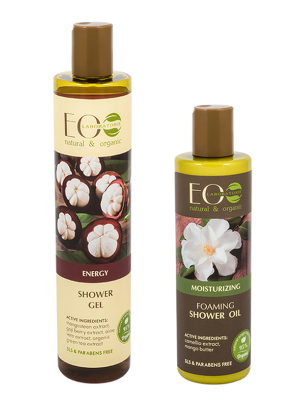 EO Laboratorie Goji Berry Energy Shower Gel with Moisturising Foaming Shower Oil, 2 Pieces
EO Laboratorie Goji Berry Energy Shower Gel with Moisturising Foaming Shower Oil, 2 Pieces