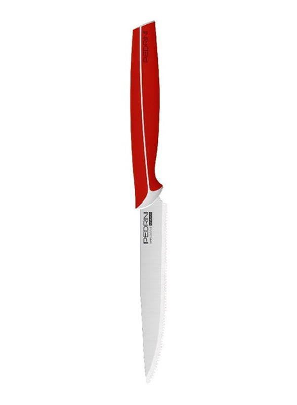 Pedrini 6-Piece 11.5cm Stainless Steel Master Line Blister Steak Knives Set, Red/Silver
Pedrini 6-Piece 11.5cm Stainless Steel Master Line Blister Steak Knives Set, Red/Silver