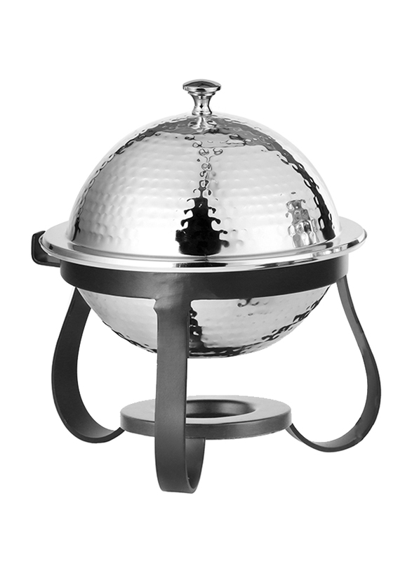 Kedge 0.5Ltr Stainless Steel Round Doom Mini Chafer Small WP (6), with Hammered Finish, Silver/Black
Kedge 0.5Ltr Stainless Steel Round Doom Mini Chafer Small WP (6), with Hammered Finish, Silver/Black