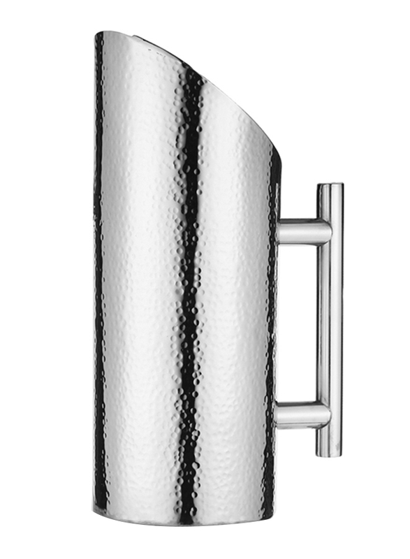 Kedge 1.5Ltr Stainless Steel Pearl Water Pitcher (12), with Hammered Finish, 18 x10 x 28cm, Silver
Kedge 1.5Ltr Stainless Steel Pearl Water Pitcher (12), with Hammered Finish, 18 x10 x 28cm, Silver