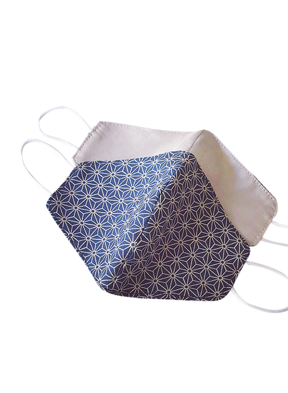 The Artisan Corner Geometric Printed Reversible Face Mask for Kids, 3+ Years, Blue/White, 1 Piece
The Artisan Corner Geometric Printed Reversible Face Mask for Kids, 3+ Years, Blue/White, 1 Piece