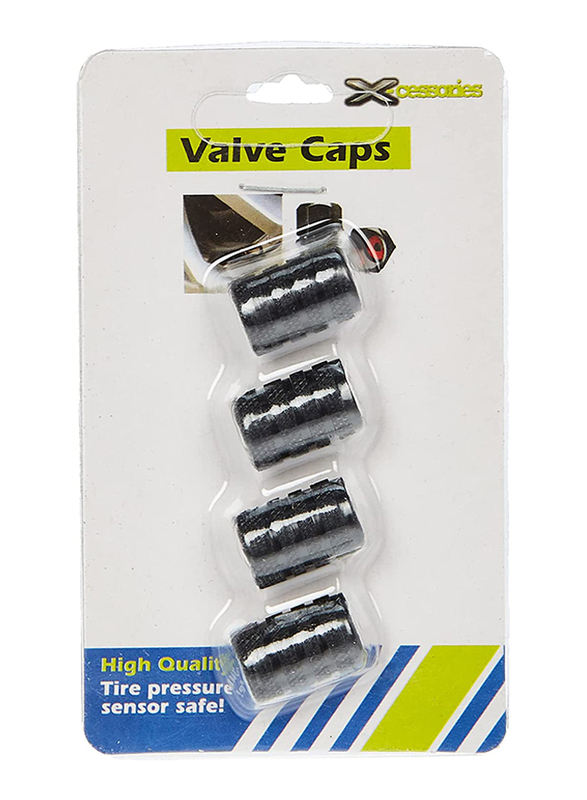 Xcessories Universal Tyre Valve Caps for Cars, SUV's, Trucks, Bike, Bicycle, 4 Piece, Black
Xcessories Universal Tyre Valve Caps for Cars, SUV's, Trucks, Bike, Bicycle, 4 Piece, Black