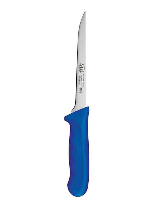 Winco 6-inch Stainless Steel Straight Boning Knife with Handle, KWP-61U, Silver/Blue
Winco 6-inch Stainless Steel Straight Boning Knife with Handle, KWP-61U, Silver/Blue