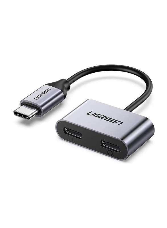 Ugreen 2-in-1 Headphone & Charge Adapter, USB Type-C Male to USB Type-C for Smartphones, Black
Ugreen 2-in-1 Headphone & Charge Adapter, USB Type-C Male to USB Type-C for Smartphones, Black