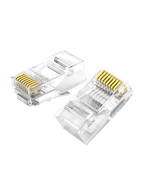Ugreen CAT 6 Unshielded Network Crystal Head RJ45 Modular Plugs Connectors for RJ45/CAT 6/CAT 6e, 20 Pieces, Clear
Ugreen CAT 6 Unshielded Network Crystal Head RJ45 Modular Plugs Connectors for RJ45/CAT 6/CAT 6e, 20 Pieces, Clear