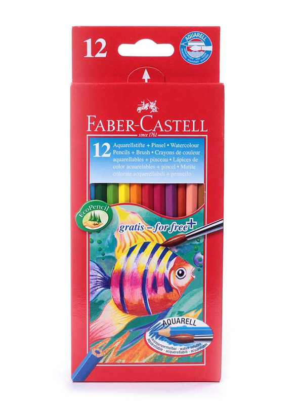 Faber-Castell Fish Design Water Coloured Pencils In A Cardboard Box, 12 Pieces, Multicolour
Faber-Castell Fish Design Water Coloured Pencils In A Cardboard Box, 12 Pieces, Multicolour