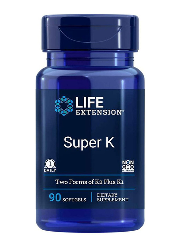Life Extension Super K with Advanced K2 Complex Dietary Supplement, 90 Softgels
Life Extension Super K with Advanced K2 Complex Dietary Supplement, 90 Softgels