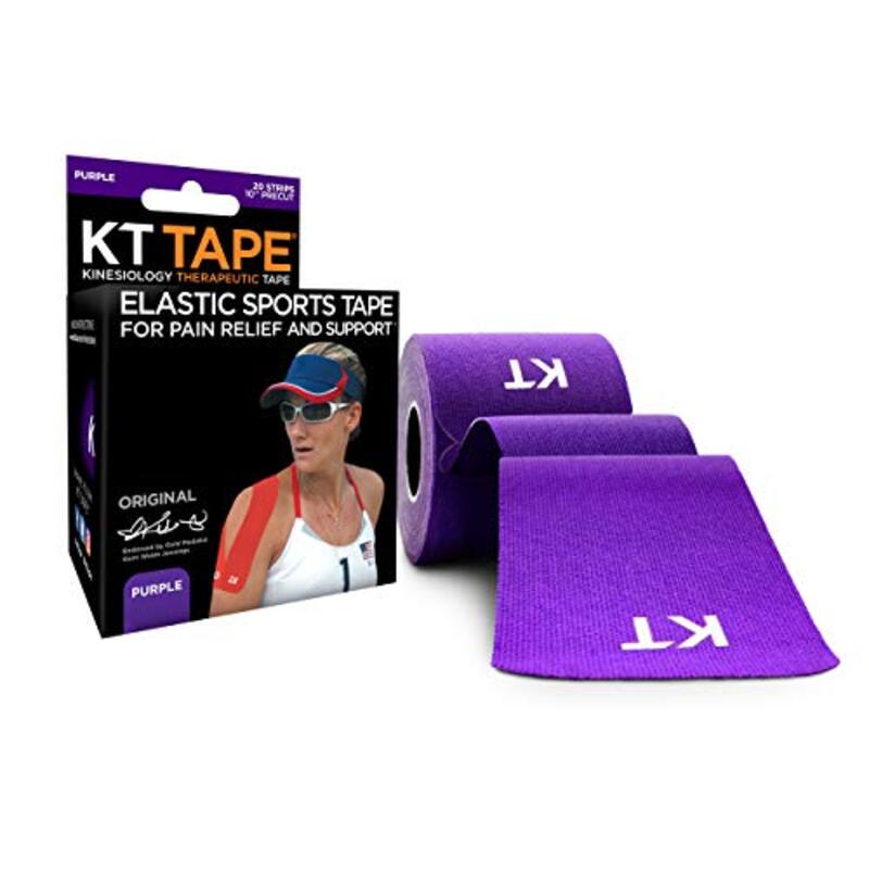 KT Tape Original Cotton Elastic Kinesiology Therapeutic Athletic Tape, 20 Pack, 10 Cut Strips, Purple
KT Tape Original Cotton Elastic Kinesiology Therapeutic Athletic Tape, 20 Pack, 10 Cut Strips, Purple