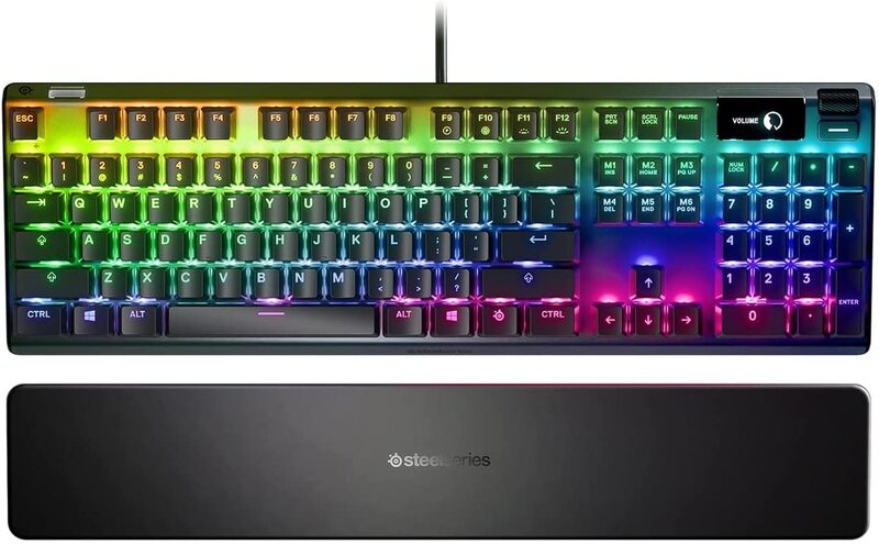 Multiple Steelseries Apex Pro Mechanical Gaming Keyboard with Adjustable Actuation Switches and Oled Display, Black
Multiple Steelseries Apex Pro Mechanical Gaming Keyboard with Adjustable Actuation Switches and Oled Display, Black