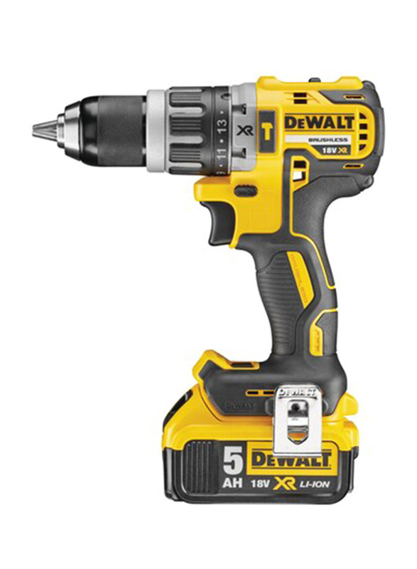 DeWalt Cordless Hammer Drill, 18V 5.0Ah with 2 Battery & Charger, DCD796P2-GB, Yellow/Black
DeWalt Cordless Hammer Drill, 18V 5.0Ah with 2 Battery & Charger, DCD796P2-GB, Yellow/Black