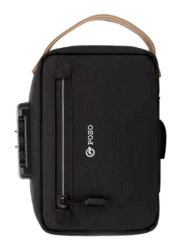 Poso 18-cm Anti-Theft Storage Bag with Lock and Charging Port for Tablets, Black
Poso 18-cm Anti-Theft Storage Bag with Lock and Charging Port for Tablets, Black