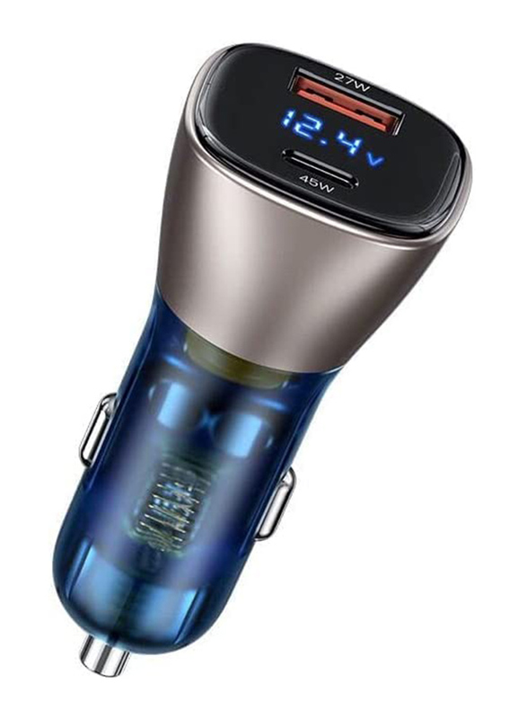 Unbranded Smart Quick Charge 3.0 45W Cigarette Lighter Fast Car Charger 45/ with Dual Ports Digital LED Display, Multicolour
Unbranded Smart Quick Charge 3.0 45W Cigarette Lighter Fast Car Charger 45/ with Dual Ports Digital LED Display, Multicolour