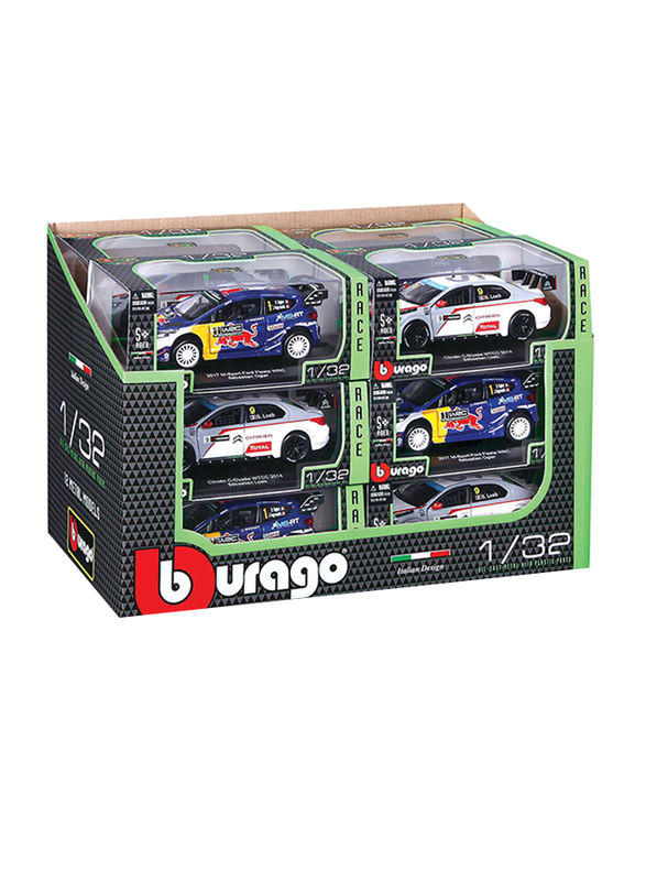 Bburago Rally Race Diecast Model Car, Assorted, 1:32 Scale, Multicolour, Ages 1+
Bburago Rally Race Diecast Model Car, Assorted, 1:32 Scale, Multicolour, Ages 1+
