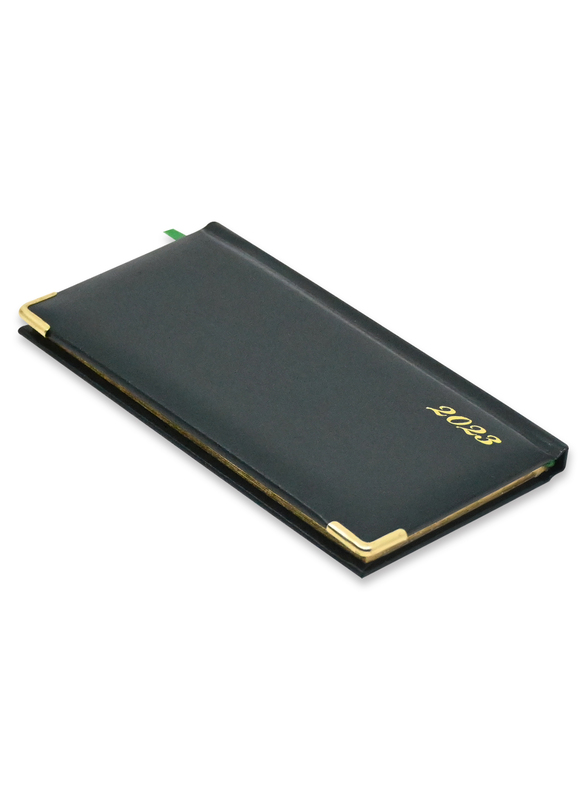 FIS 2023 English Golden 1 Side Padded Slim Diary with Vinyl Cover, 128 Sheets, 60 GSM, FSDI52EG23GR, Green
FIS 2023 English Golden 1 Side Padded Slim Diary with Vinyl Cover, 128 Sheets, 60 GSM, FSDI52EG23GR, Green