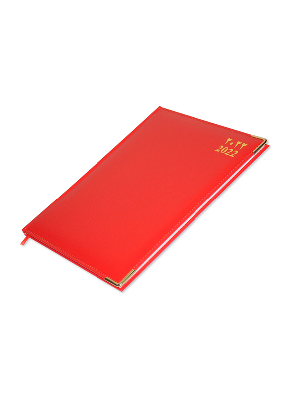 FIS Executive 2022 1-Week At A Glance Arabic/English/French Notebook, 128 Sheets, 70 GSM, FSDI35AE22RE, Red
FIS Executive 2022 1-Week At A Glance Arabic/English/French Notebook, 128 Sheets, 70 GSM, FSDI35AE22RE, Red
