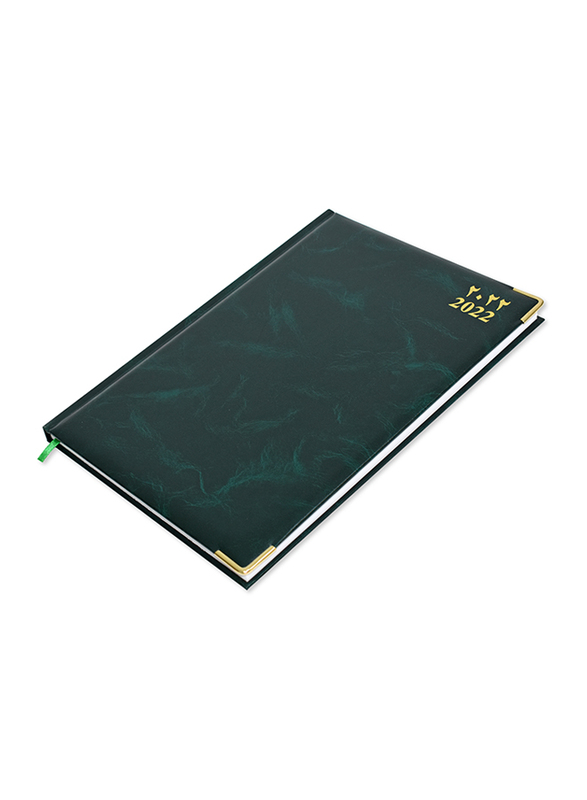 FIS 2022 Arabic/English 1 Side Padded Gold Corner Diary, 320 Sheets, 60 GSM, A4 Size, FSDI48AEG22GR, Green
FIS 2022 Arabic/English 1 Side Padded Gold Corner Diary, 320 Sheets, 60 GSM, A4 Size, FSDI48AEG22GR, Green