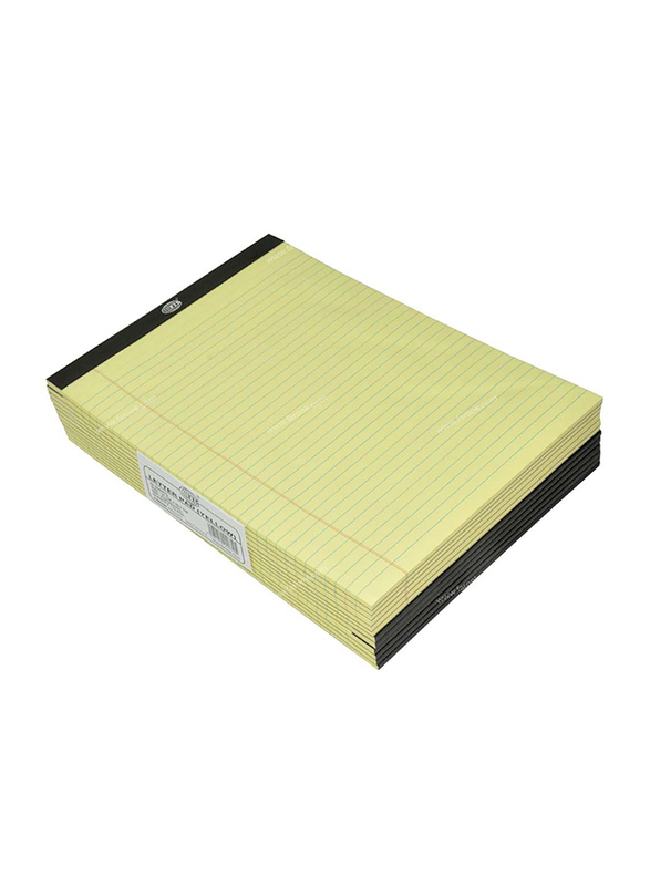 FIS Writing Notepads, Single Ruled, 12 Pieces x 50 Sheets, 70 GSM, A4 Size, Yellow
FIS Writing Notepads, Single Ruled, 12 Pieces x 50 Sheets, 70 GSM, A4 Size, Yellow