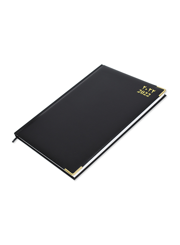 FIS 2022 Arabic/English 1 Side Padded Gold Corner Diary, 320 Sheets, 60 GSM, A4 Size, FSDI48AEG22BK, Black
FIS 2022 Arabic/English 1 Side Padded Gold Corner Diary, 320 Sheets, 60 GSM, A4 Size, FSDI48AEG22BK, Black