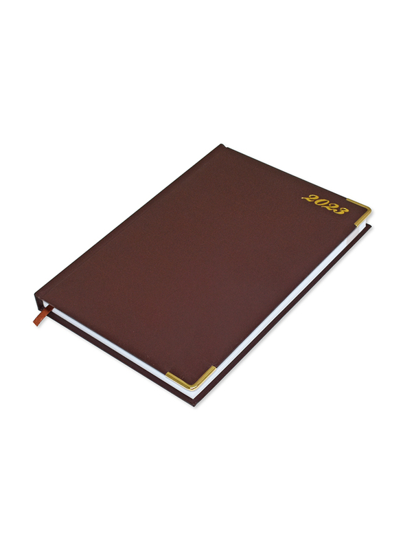 FIS 2023 1-Side Padded Gold Corner English Agenda Diary, FSDI75EVG23CH, Chocolate
FIS 2023 1-Side Padded Gold Corner English Agenda Diary, FSDI75EVG23CH, Chocolate