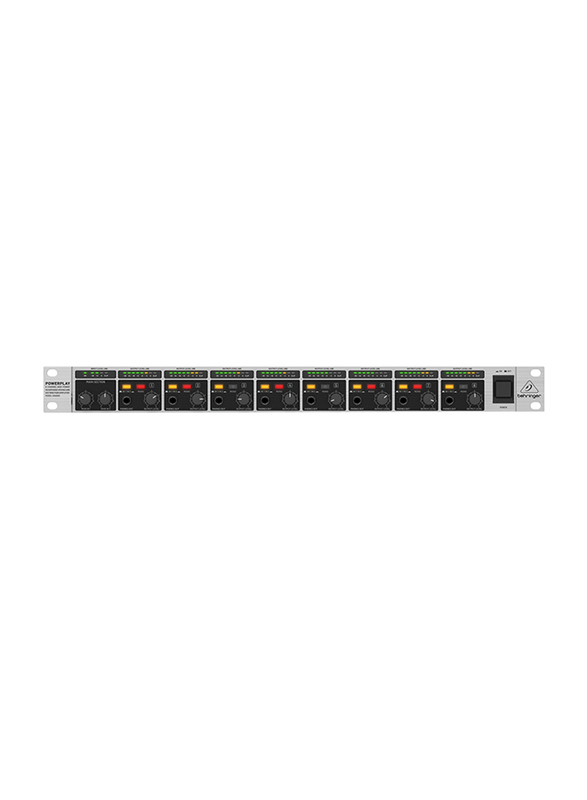 Behringer 8 Channel High Power Headphones Mixing and Distribution Amplifier, HA8000V2, Silver/Black
Behringer 8 Channel High Power Headphones Mixing and Distribution Amplifier, HA8000V2, Silver/Black