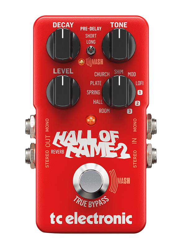 TC Electronic Hall of Fame Iconic Reverb Guitar Pedal with Ground-Breaking Mash Footswitch, Red
TC Electronic Hall of Fame Iconic Reverb Guitar Pedal with Ground-Breaking Mash Footswitch, Red