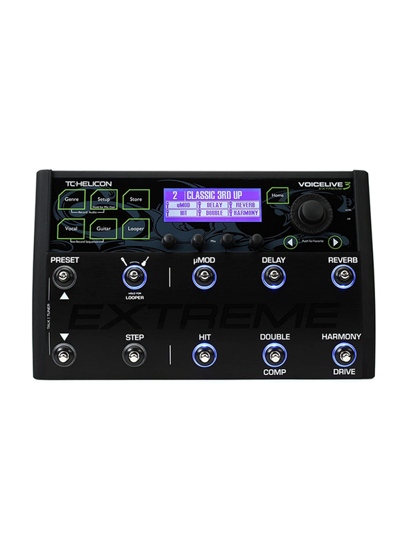 TC Helicon Voice Live 3 Extreme Unrivaled Vocal & Guitar Effects Performance Floor Pedal with Backing Tracks, Looping, Automation & Audio Recording, B
TC Helicon Voice Live 3 Extreme Unrivaled Vocal & Guitar Effects Performance Floor Pedal with Backing Tracks, Looping, Automation & Audio Recording, B