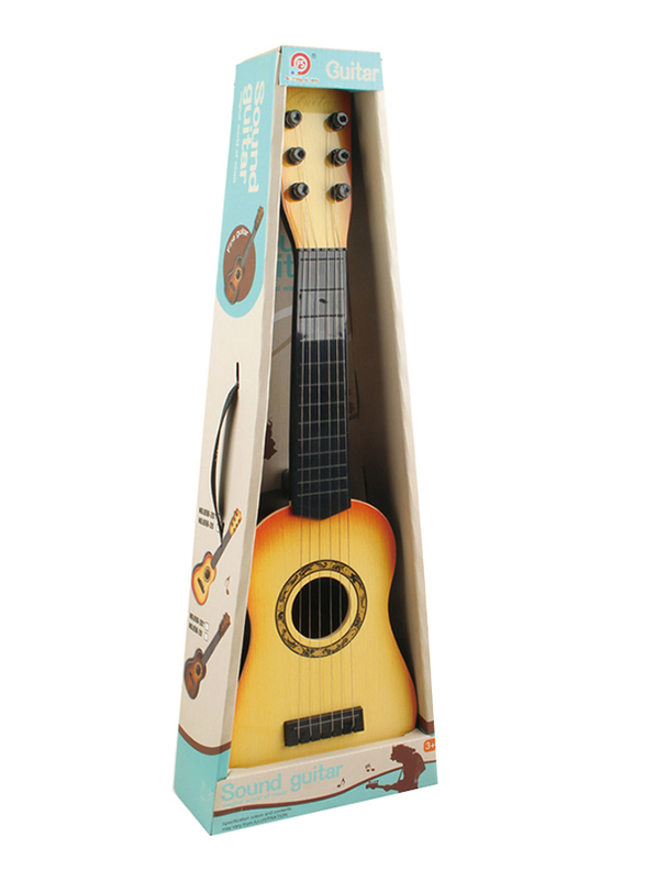Fan Wingda Toys 6-String Angle Wood Guitar, Assorted, Ages 3+