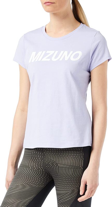 Mizuno T-Shirts for Women, L, Violet Glow