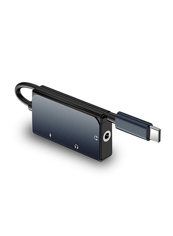 WiWu LT02 Pro Audio Adapter Type-C to Type-C & 3.5mm USB Hub for Smartphone and Laptop, LT02 PRO, Black
WiWu LT02 Pro Audio Adapter Type-C to Type-C & 3.5mm USB Hub for Smartphone and Laptop, LT02 PRO, Black