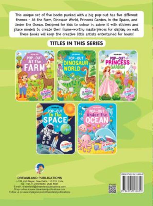 Pop-Out Dinosaurs World with 3D Models Colouring Stickers, Paperback Book, By: Dreamland Publications
Pop-Out Dinosaurs World with 3D Models Colouring Stickers, Paperback Book, By: Dreamland Publications