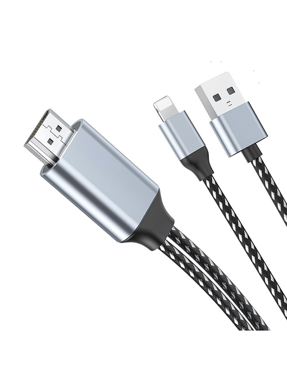 WiWu 2-Meter 3 in1 USB Charging Cable, USB Type-A Male to Lightning Cable and HDMI USB 2.0 Cable for Smartphones, Multicolour
WiWu 2-Meter 3 in1 USB Charging Cable, USB Type-A Male to Lightning Cable and HDMI USB 2.0 Cable for Smartphones, Multicolour