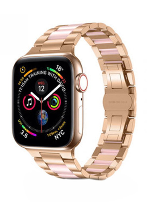 WIWU Resin Steel Band with Pink Leather Watchband for iWatch, 38/40mm, Rose Gold
WIWU Resin Steel Band with Pink Leather Watchband for iWatch, 38/40mm, Rose Gold