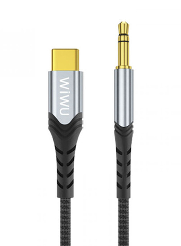 WiWu 1.5-Meter Audio Stereo Cable, 3.5mm Jack Male to USB Type-C for Smartphones/Tablets/Car Stereo/Portable Speaker, Black
WiWu 1.5-Meter Audio Stereo Cable, 3.5mm Jack Male to USB Type-C for Smartphones/Tablets/Car Stereo/Portable Speaker, Black