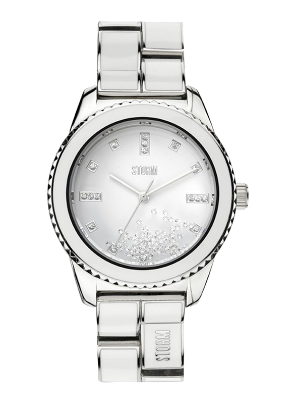 Storm Analog Watch for Women with Stainless Steel Band, ST-47213/W, Silver-White
Storm Analog Watch for Women with Stainless Steel Band, ST-47213/W, Silver-White