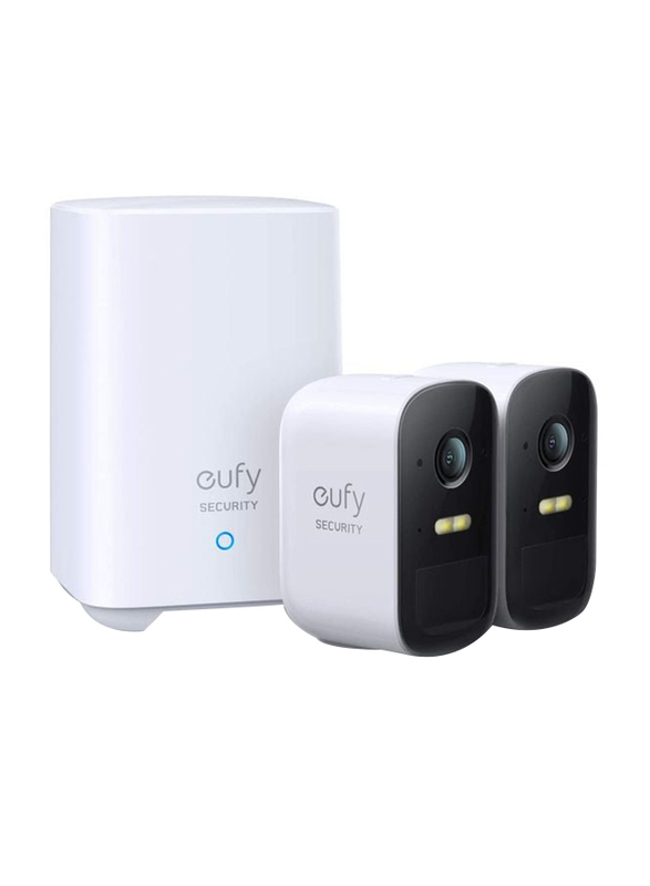 Eufy Cam 2C Pro 2 Cam & 1 Homebase Security Camera with 180 Days Battery Life, Black/White
Eufy Cam 2C Pro 2 Cam & 1 Homebase Security Camera with 180 Days Battery Life, Black/White