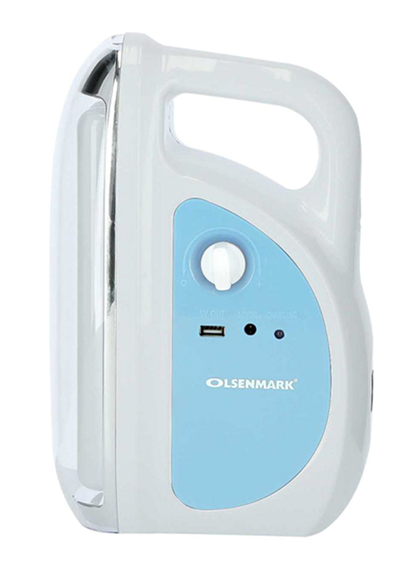 Olsenmark Rechargeable LED Emergency Lantern with Solar Panel, OME2769, Blue/White
Olsenmark Rechargeable LED Emergency Lantern with Solar Panel, OME2769, Blue/White