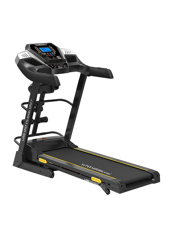 Marshal Fitness Six Level Shock Absorption Treadmill with Mp3 And LCD Display, PKT-175-4, Black
Marshal Fitness Six Level Shock Absorption Treadmill with Mp3 And LCD Display, PKT-175-4, Black