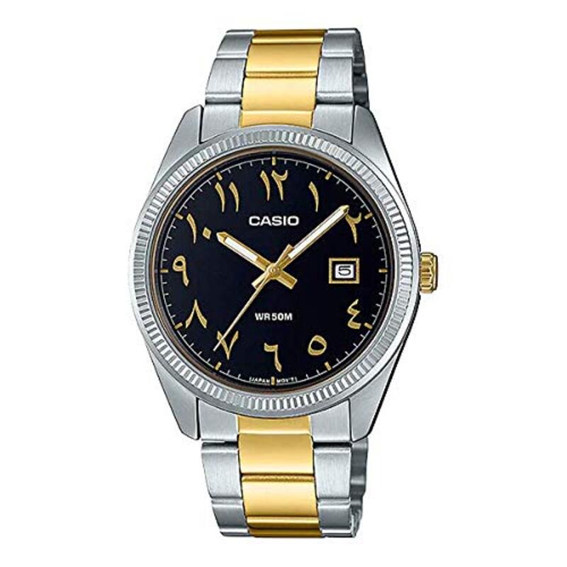 Casio Analog Watch for Men with Stainless Steel Band, Water Resistant, MTP-1302SG-1B3VDF, Black-Silver/Gold
Casio Analog Watch for Men with Stainless Steel Band, Water Resistant, MTP-1302SG-1B3VDF, Black-Silver/Gold